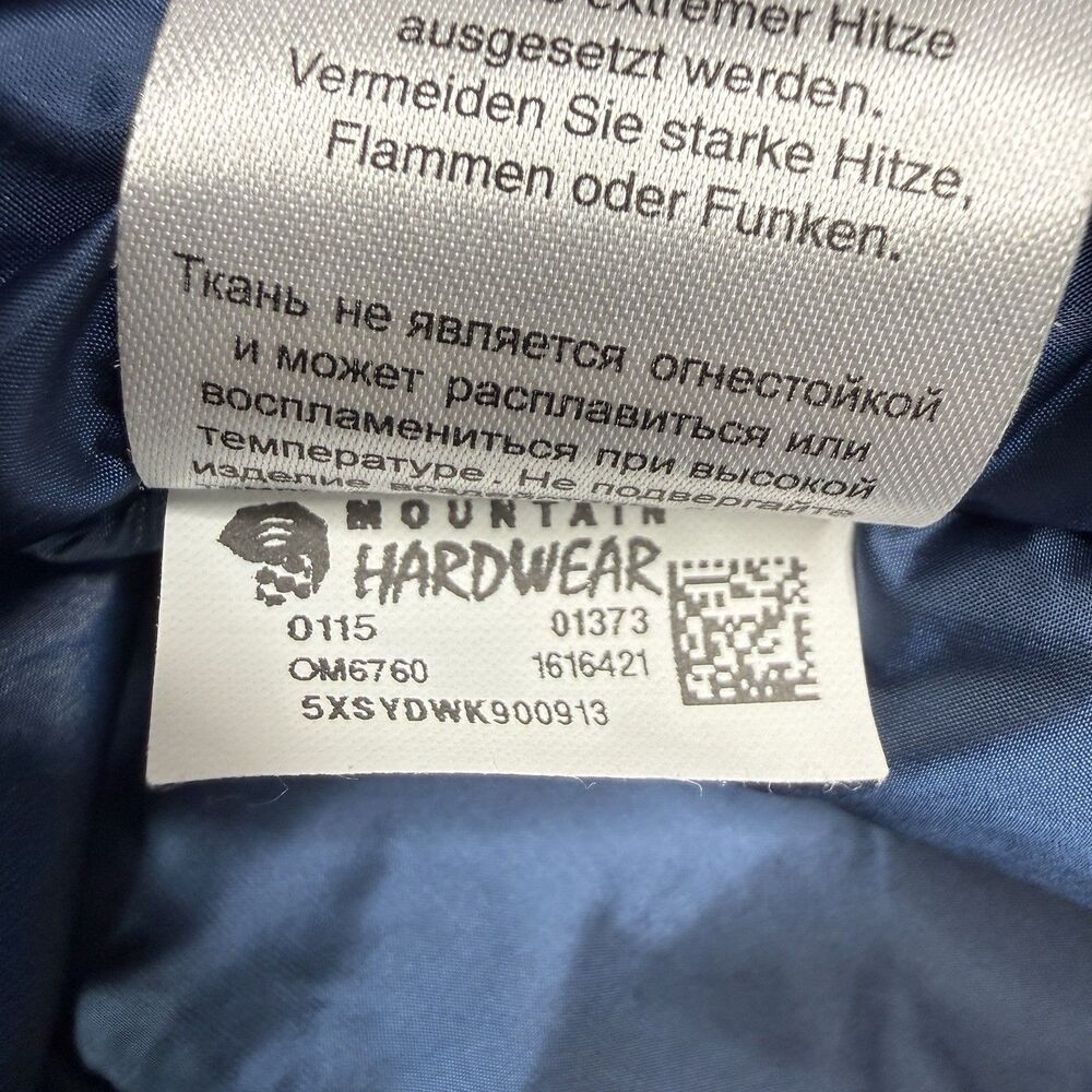 Mountain Hardwear Jacket Mens Large Blue Dragons Back Thermal Dry Q Recco‎ Ski - Picture 15 of 15